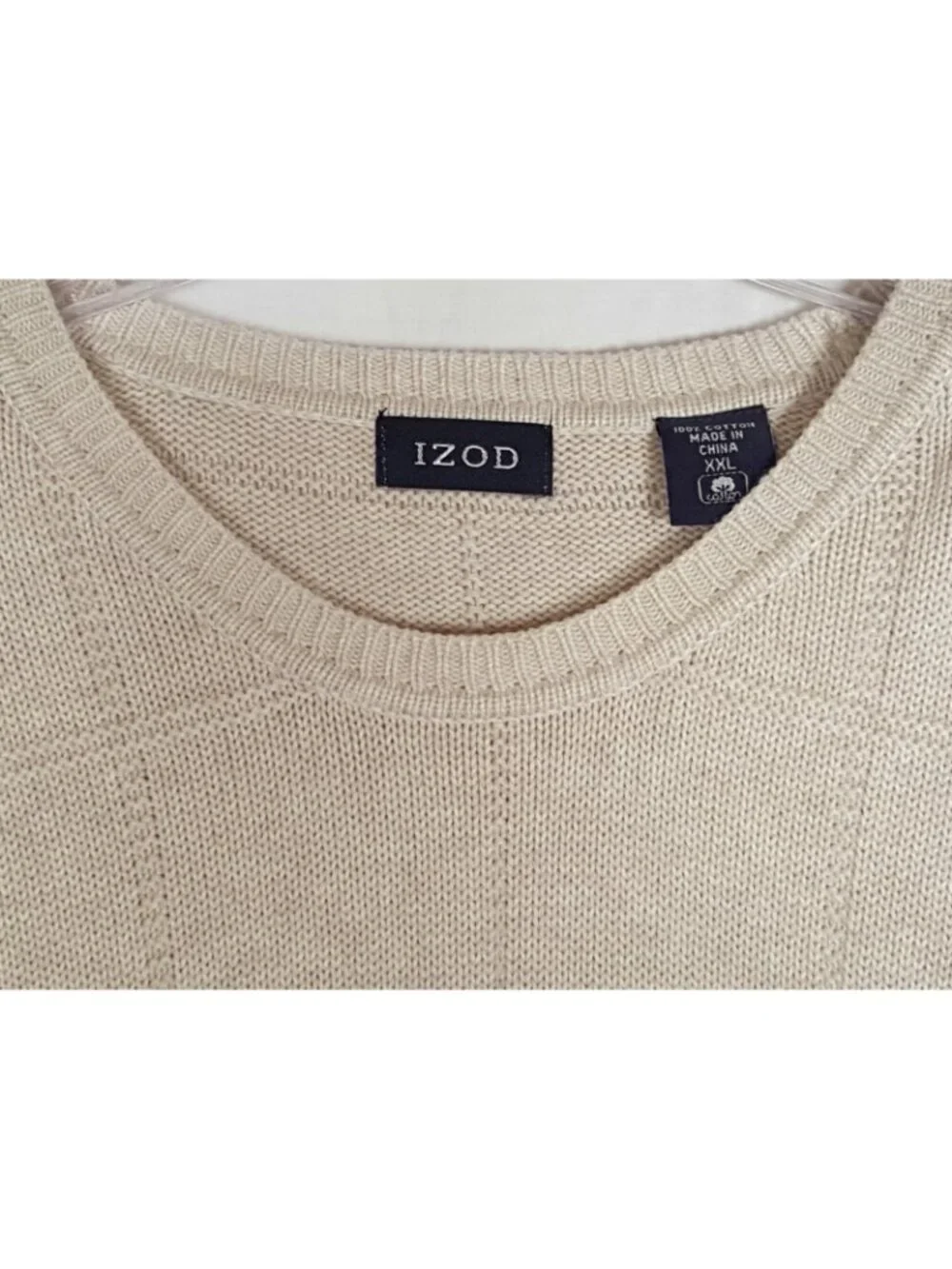IZOD beige sweater size XXL